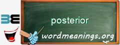 WordMeaning blackboard for posterior